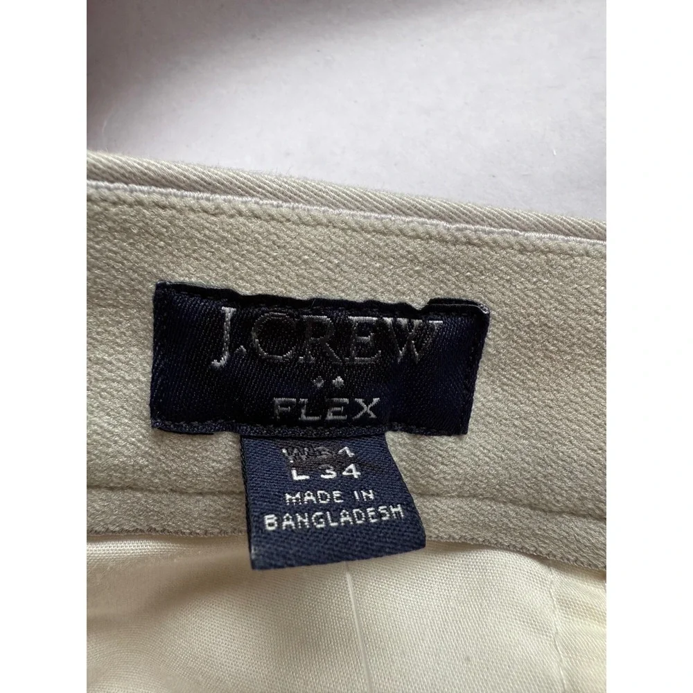 J.Crew Slim-fit TruTemp365® chino‎ pant 34 X 34 Stone NWT